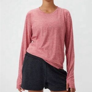 Outdoor Voices Women's pink Long Sleeve Top